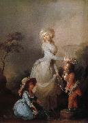 Louis-Leopold Boilly La Preference maternelle oil painting